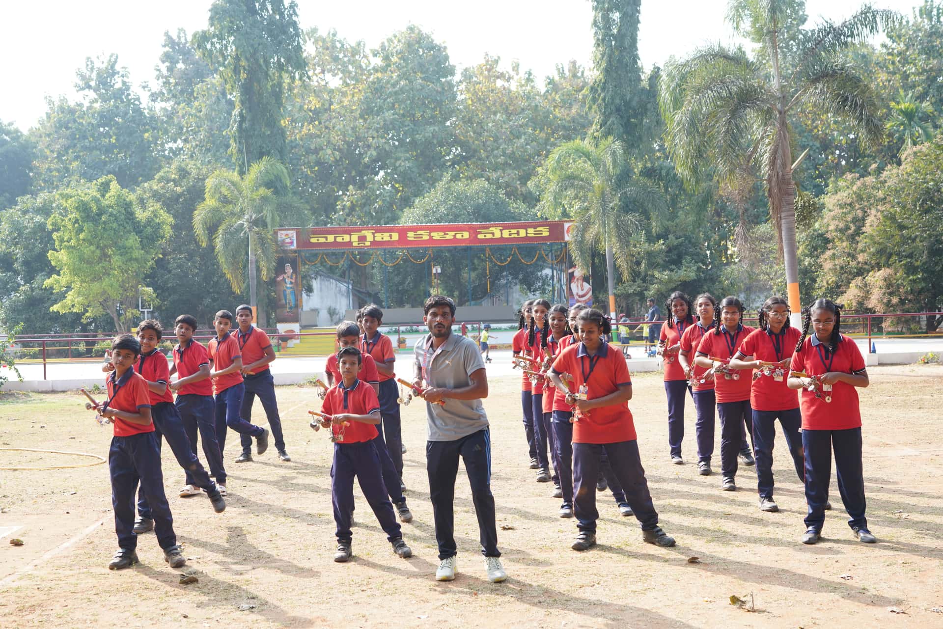 Group dance performance at VVM Visakhapatnam