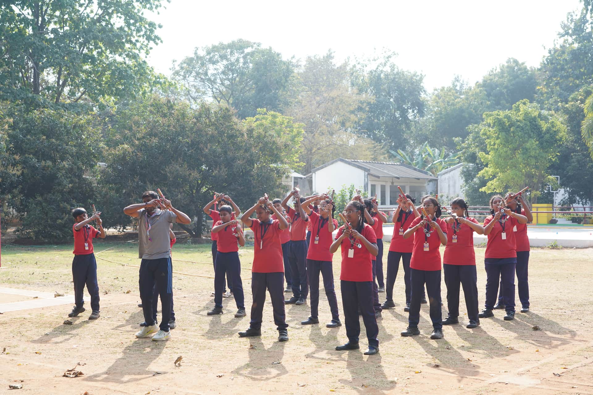 Dance class at Vagdevi Vidya Mandir school